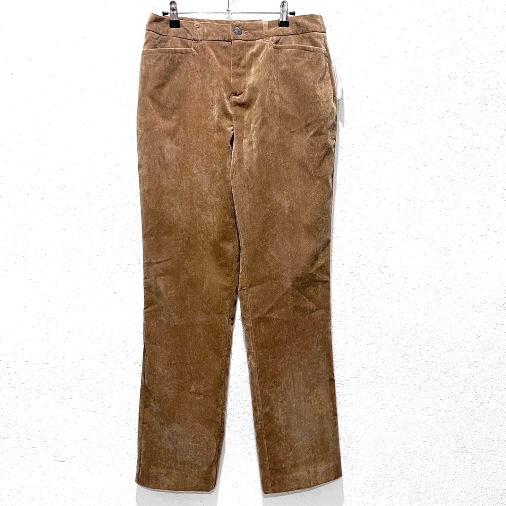 Christopher & Banks Tan Corduroy Straight Leg Pants 6